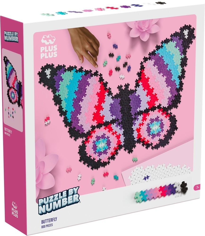 PlusPlus puzzle by number vlinder: 800 stuks 3915