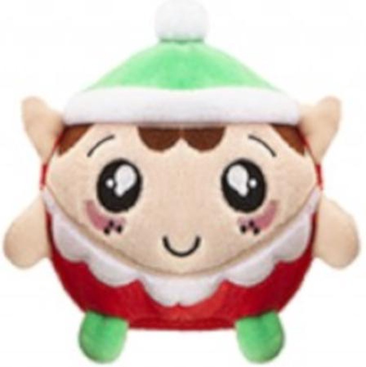 Pms Knuffel Squishimi Xmas Junior Pluche 9 Cm Groen/rood