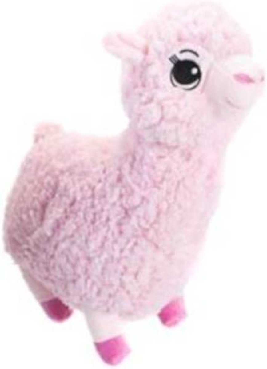 Pms Knuffelalpaca Junior 30 Cm Pluche Roze