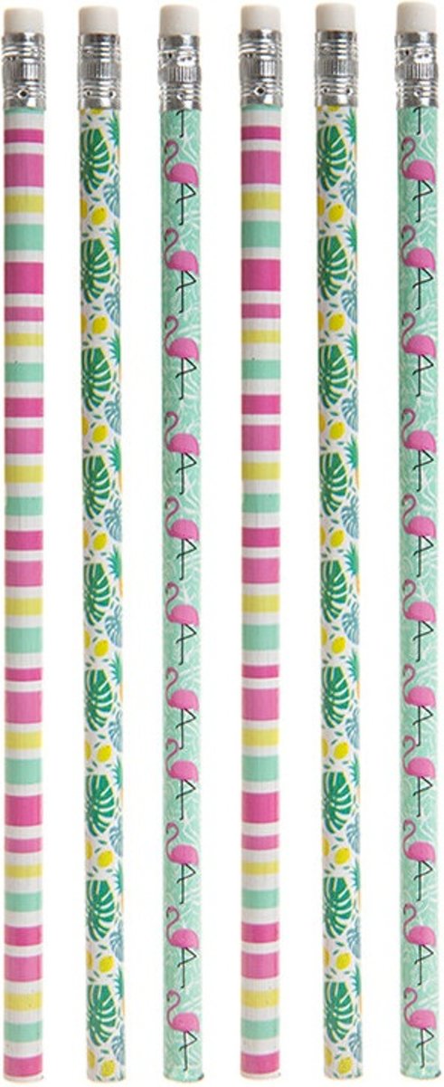 Pms Potloden Flamingo Multicolor 6 Stuks