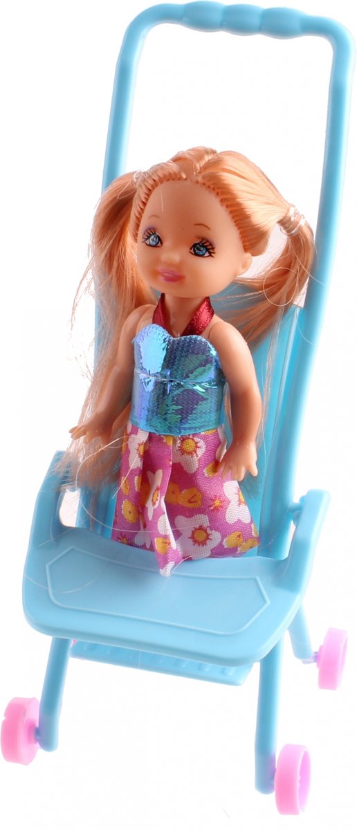 Pms Tienerpop Doll Princess 10 Cm 3-delig Blauw