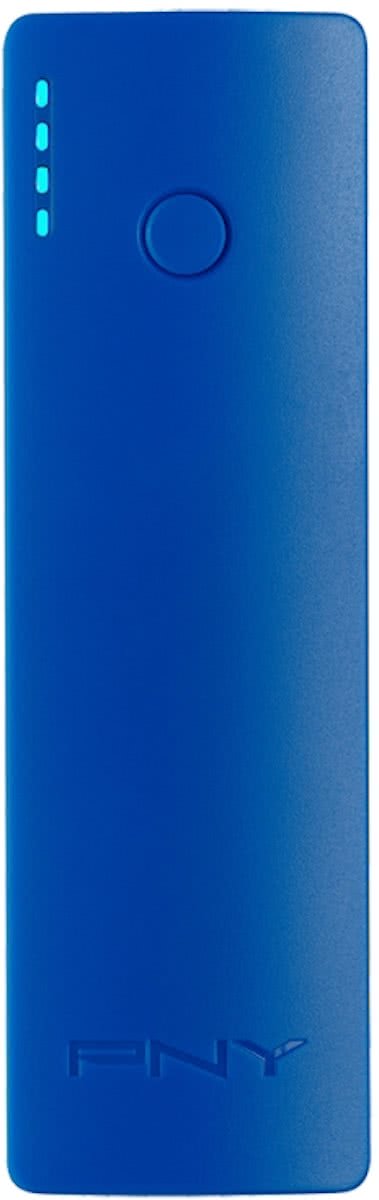 PNY PowerPack Curve 2600 Lithium-Ion (Li-Ion) 2600mAh Blauw powerbank