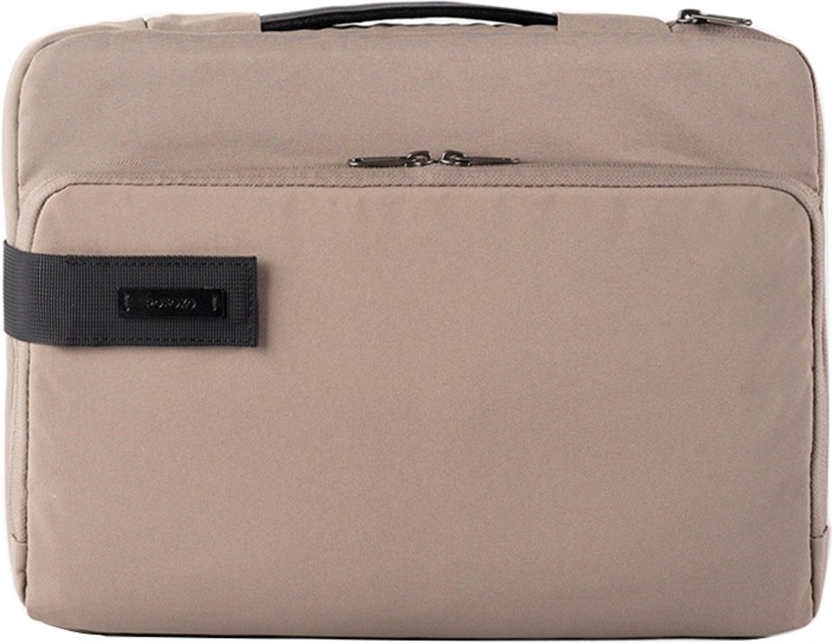 Let op type!! POFOKO E550 13 3 inch draagbare waterdichte polyester laptop handtas met koffer gordel (kaki)