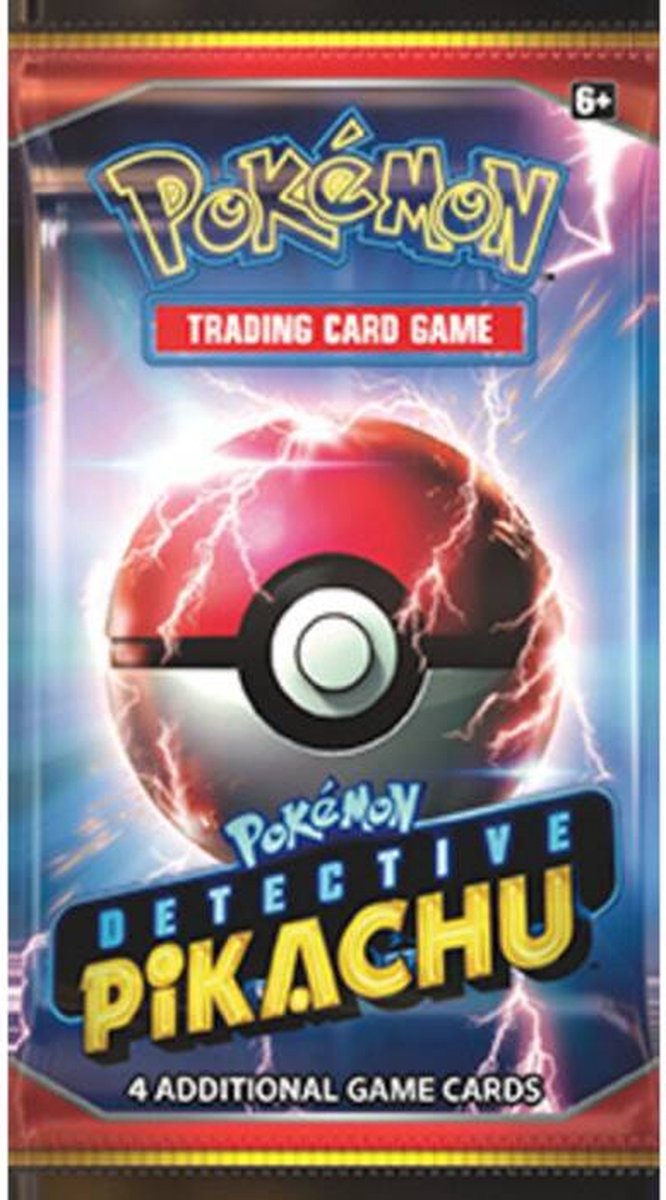 Detective Pikachu Booster Pack + 5 Pokemon Stickers