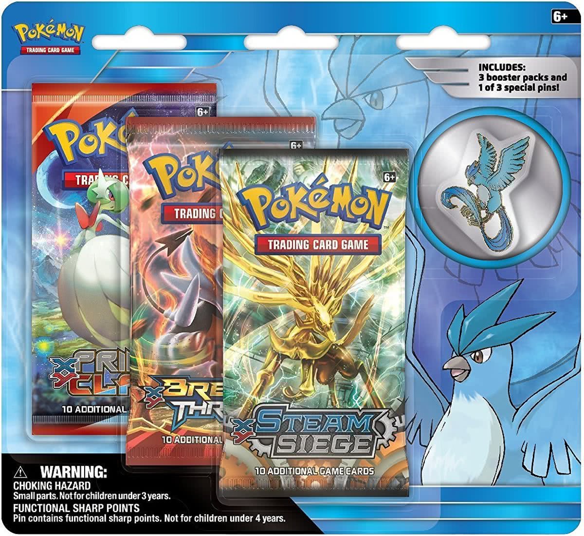 Legendary Birds Collectors Pin 3 Pack Articuno