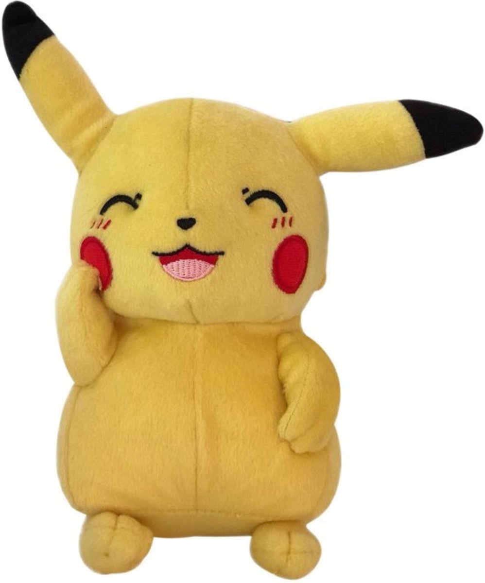 Pikachu knuffel Pluche 22 cm bekend van de Pokemon detective movie ( DG)