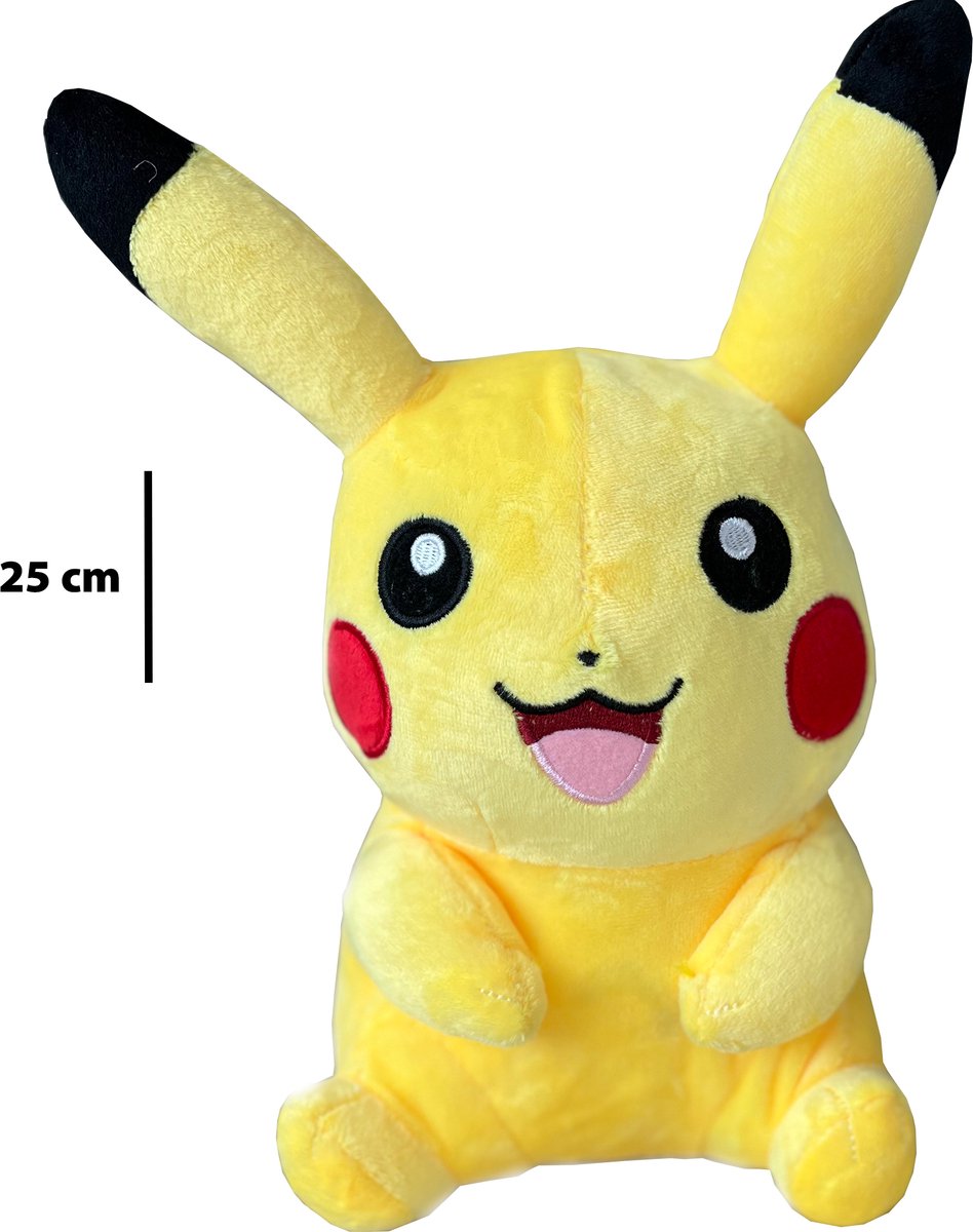 Pikachu knuffel pluche - 25 cm - super zacht!