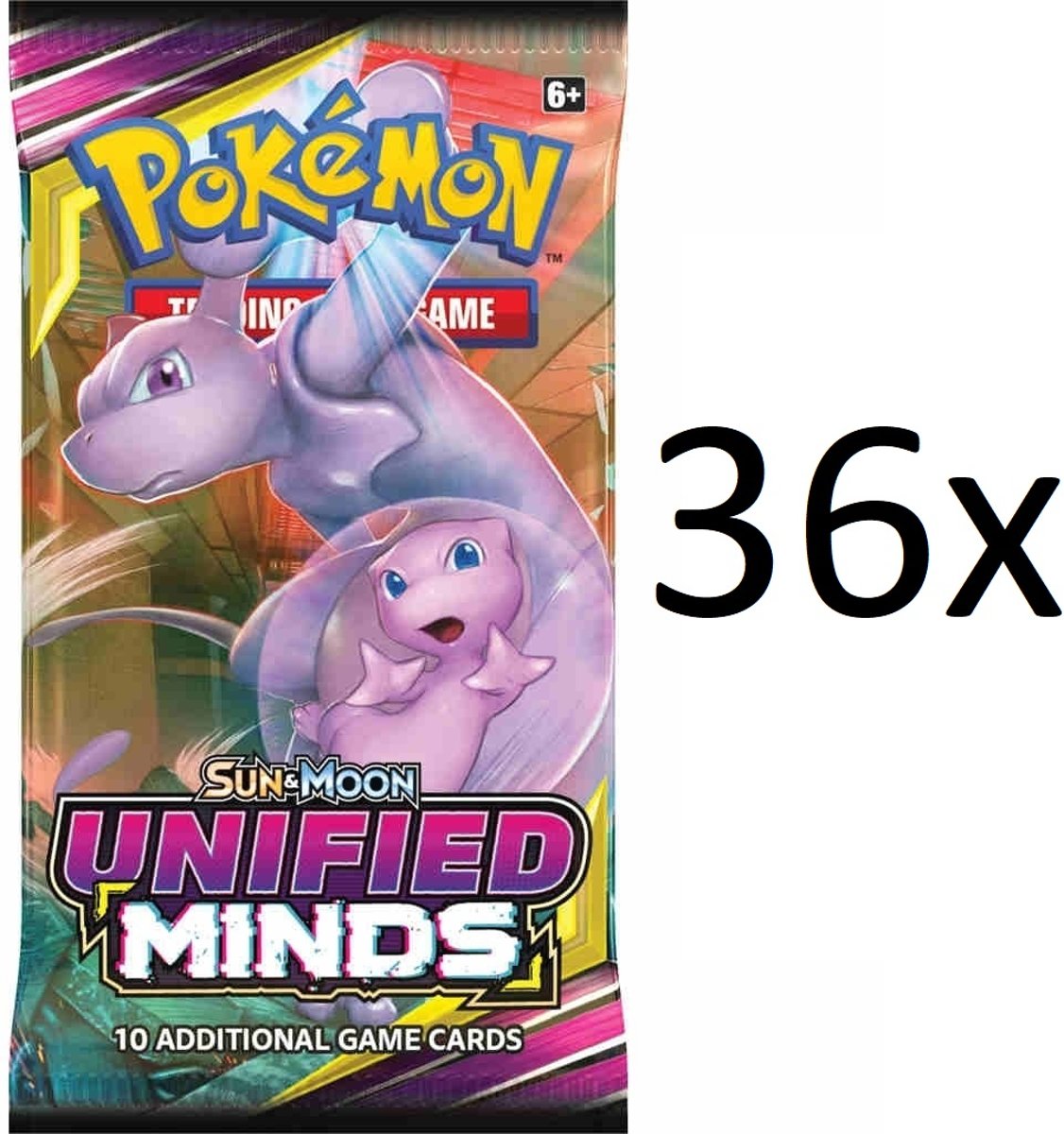 Pokemon - 36x losse Unified Minds Booster Box pakje - Pokémon kaarten