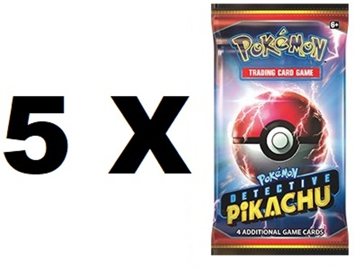 Pokemon - 5 Detective Pikachu Booster pakjes - Pokémon kaarten