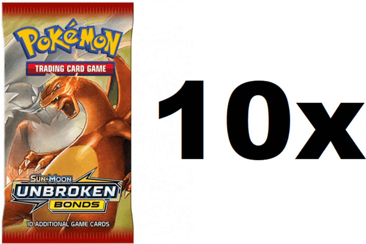 Pokemon - Unbroken Bonds 10 booster box pakjes - Pokémon kaarten