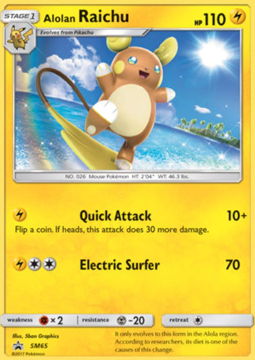 Pokemon Alolan Raichu Grote Kaart SM65