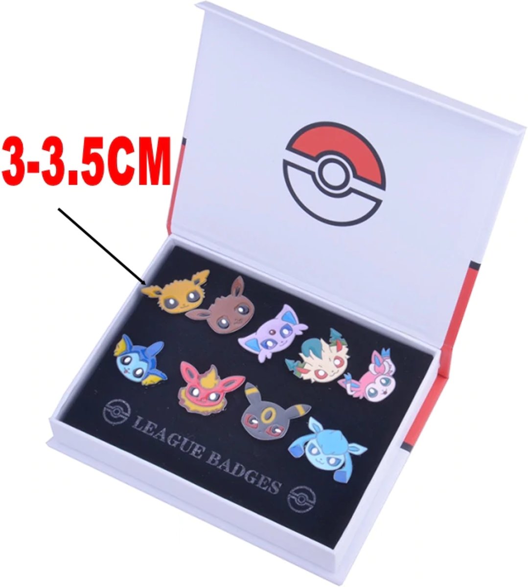 Pokemon Badges / Pins - Eevee  9 stuks