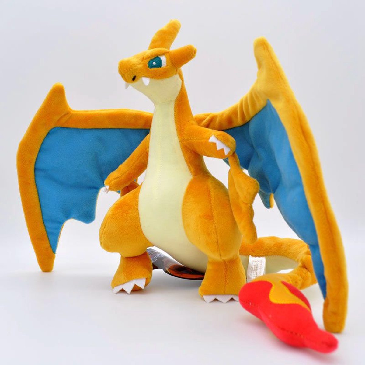 Pokemon Charizard Knuffel - 24cm Pluche - Met Beweegbare Vleugels (ijzerdraad) - Cadeau Kind - Cadeau Verjaardag Kind