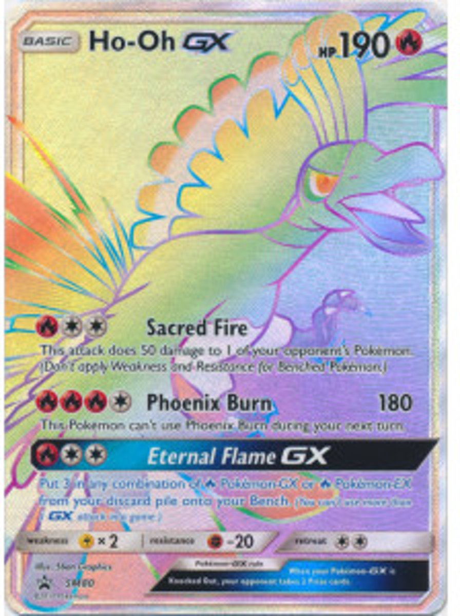 Pokemon Ho-Oh Gx Grote Kaart SM80