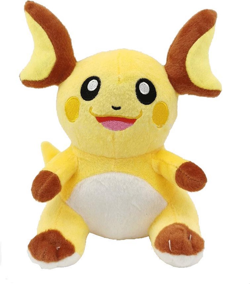 Pokemon Knuffel - Pluche Raichu. Super cute en zacht! pikachu - geel