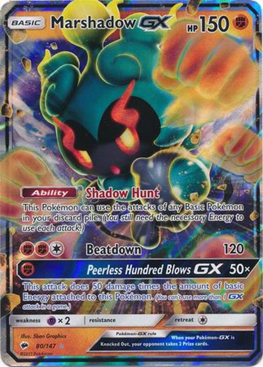 Pokemon Marshadow GX Grote Kaart