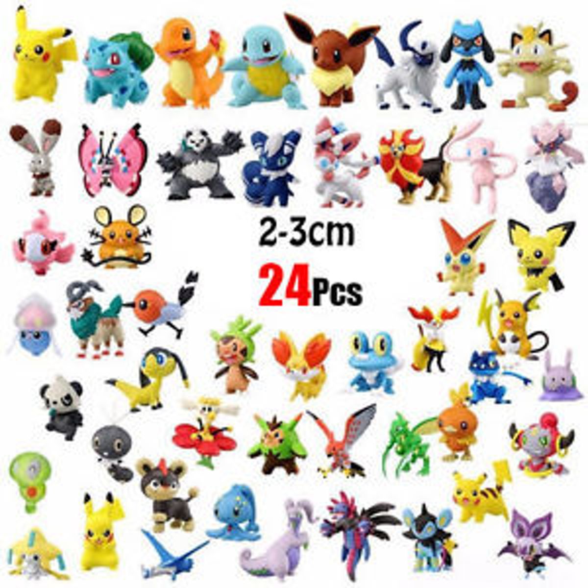 Pokemon Mini Figuurtjes 24 stuks