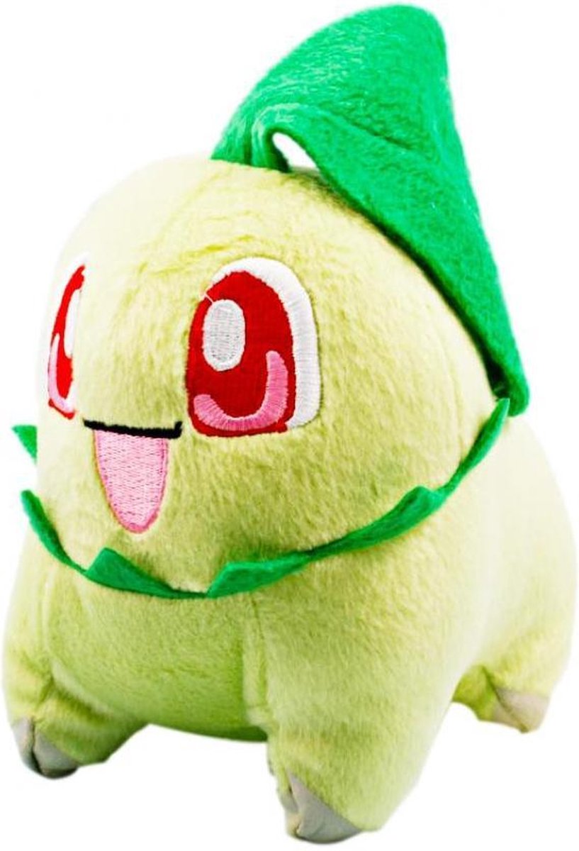 Pokemon Pluche Chikorita Knuffel 18 cm