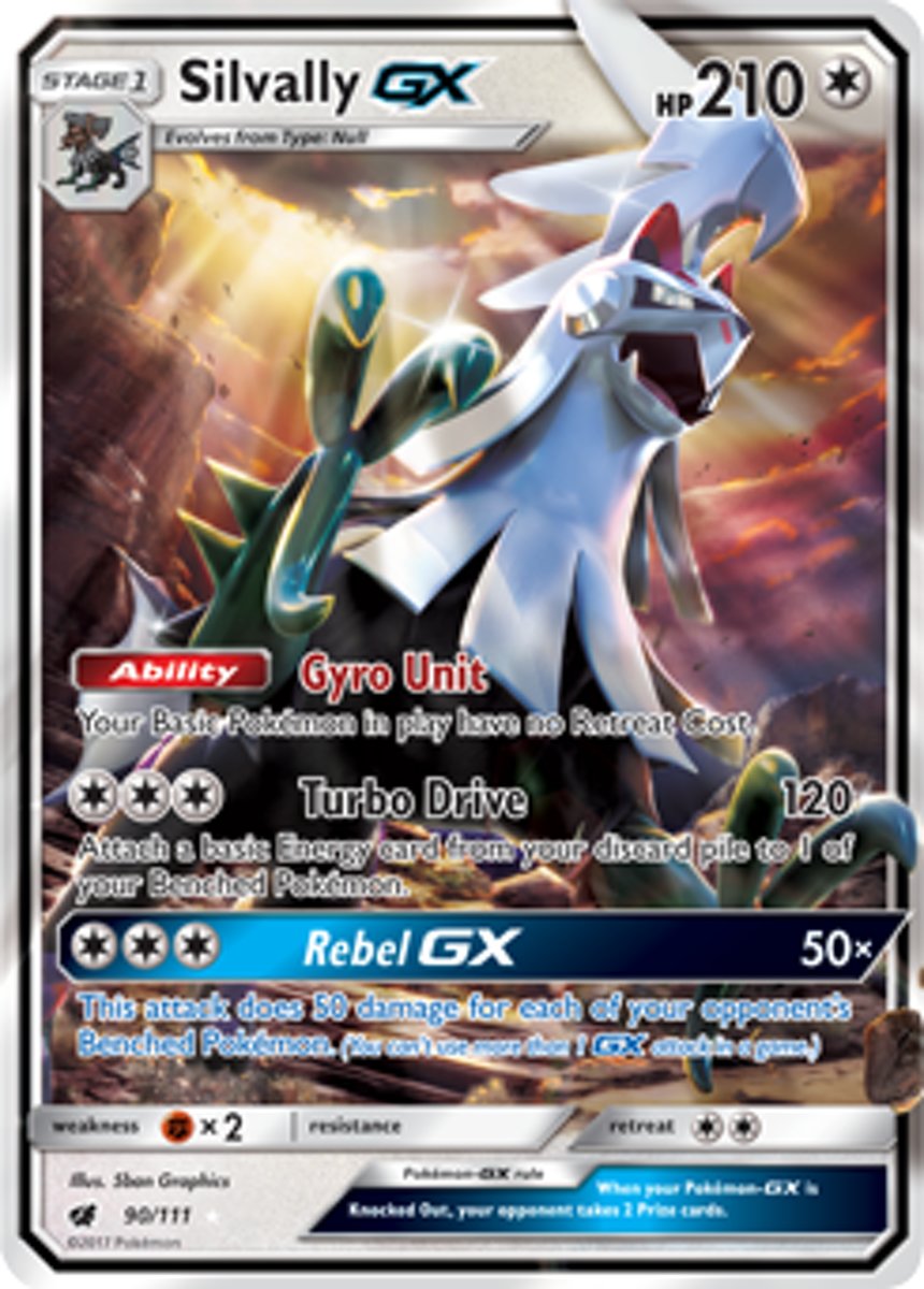 Pokemon Silvally Gx Grote Kaart SM91