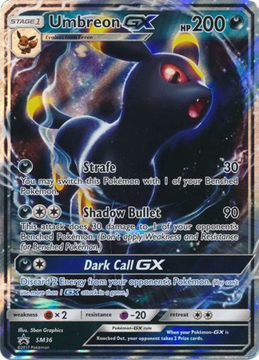 Pokemon Umbreon GX Grote Kaart SM36