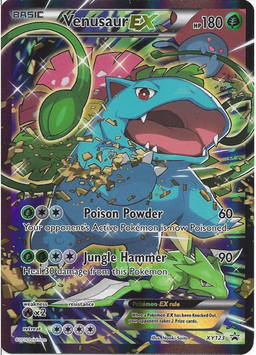 Pokemon Venusaur EX Grote Kaart XY123