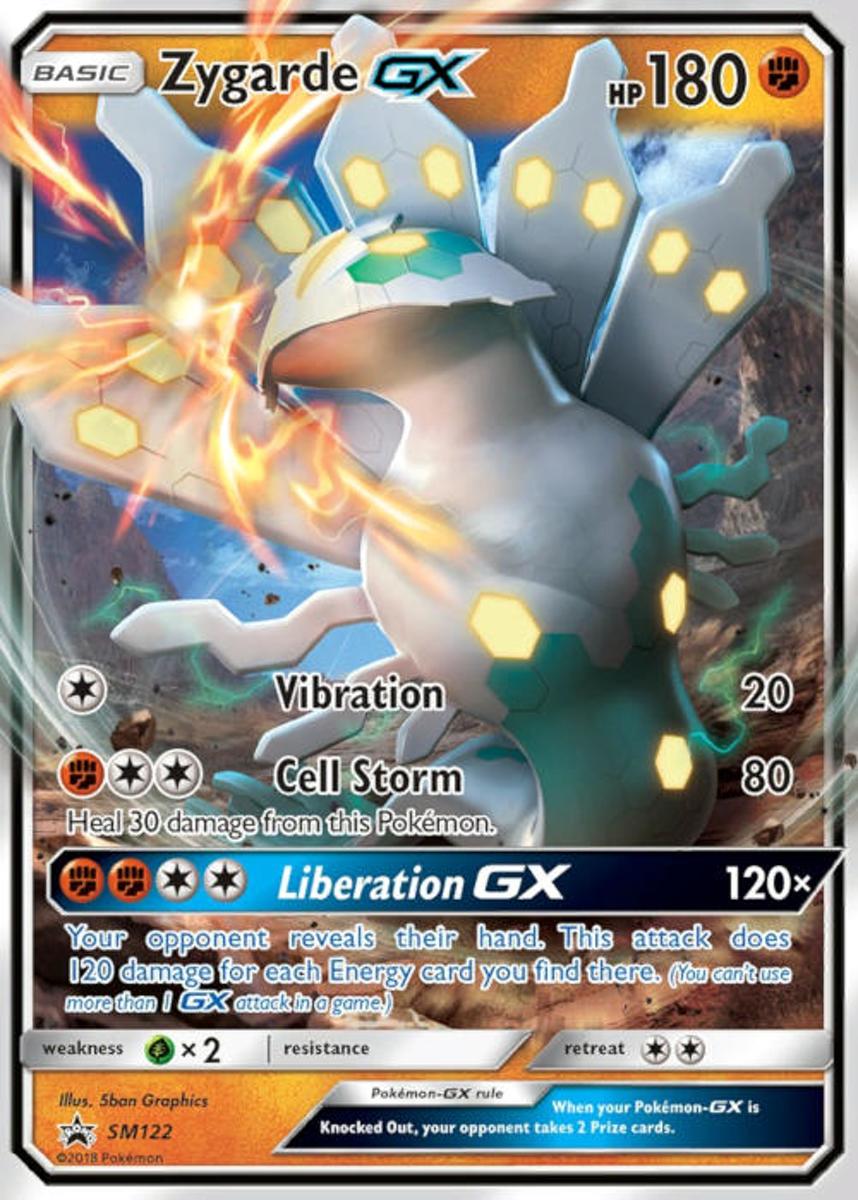 Pokemon Zygarde Gx Grote Kaart SM122