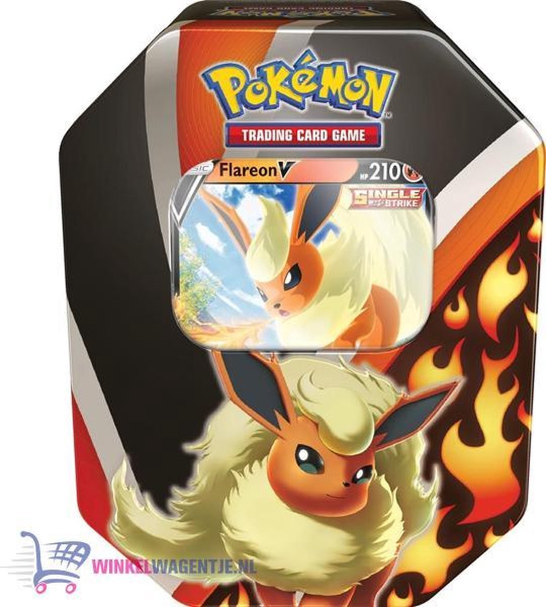 Pokémon Kaarten Fall Tin Eevee Evolution - Flareon V