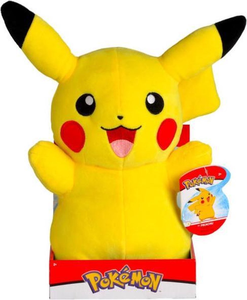 Pokémon Pluche Knuffel - Pikachu Happy 32 cm