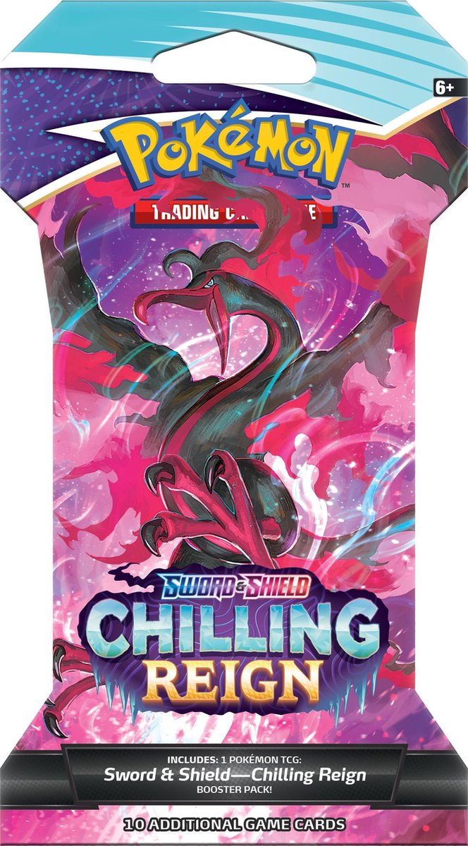   Sword & Shield Chilling Reign Sleeved Booster -   Kaarten