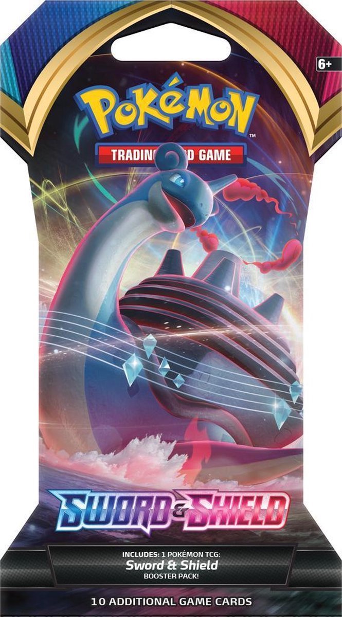 Pokémon Sword & Shield Sleeved Booster - Pokémon Kaarten + 5 Pokémon Stickers