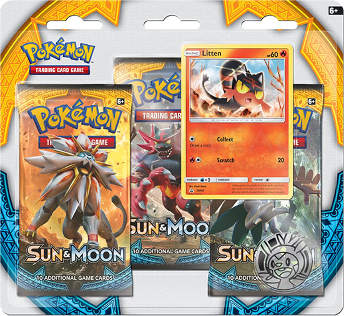 Pokémon TCG: 1 Sun & Moon 3 Pack Blister