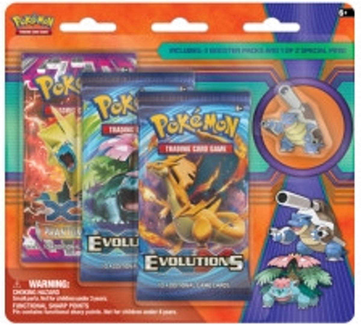 Pokémon TCG Venusaur & Shiny Mega Blastoise Collectors Pin 3-pack