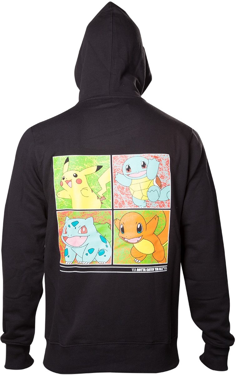 Pokémon – Black Starting Characters Hoodie - M