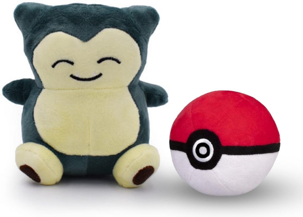 Snorlax 13 Cm Pokeball 11 cm knuffel pluche