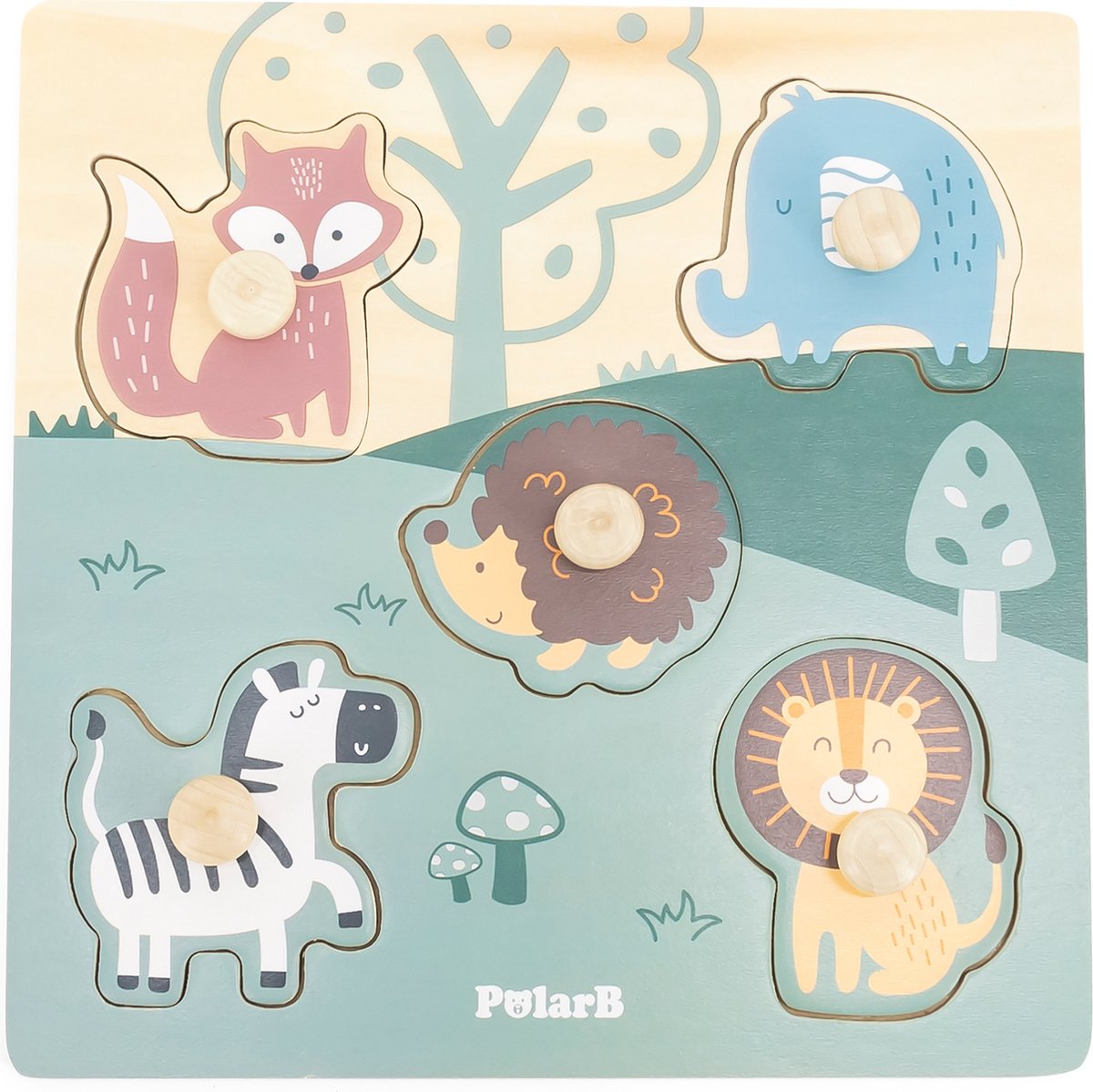 PolarB Houten Dieren Puzzel 44068