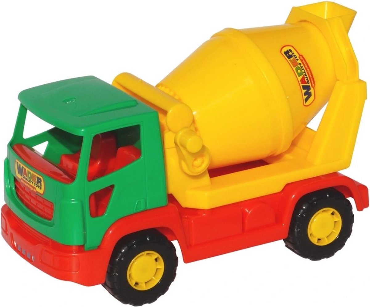 Wader Kleine Betonwagen - Betonmixer Geel