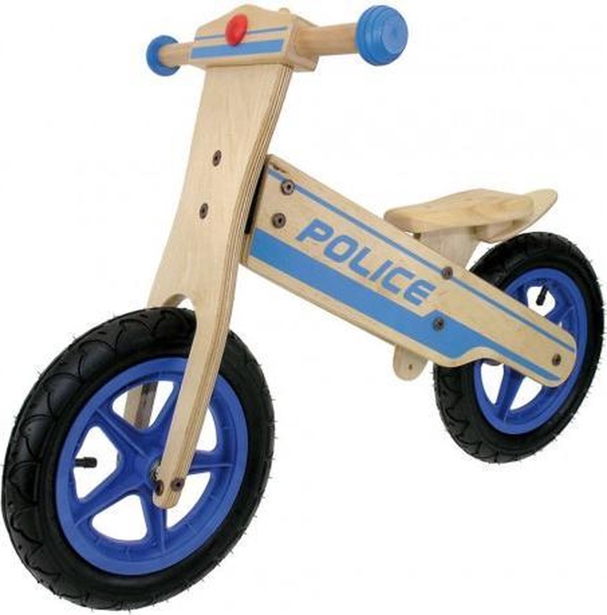 Loopfiets hout Police - loopfiets - loopfiets jongens 2 jaar - loopfiets meisje 2 jaar - loopfietsjes - loopfiets 2 jaar - loopfiets 3 jaar - loopfietsen - loopfietsje