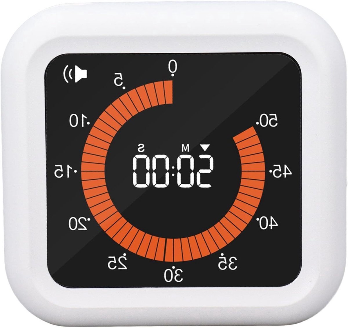   Plus - Visuele Timer van 60 Minuten voor Kinderen en Volwassenen - Magnetische Tijdmanagementtool - Stil en Praktisch gebruik thuis, op het werk en op school