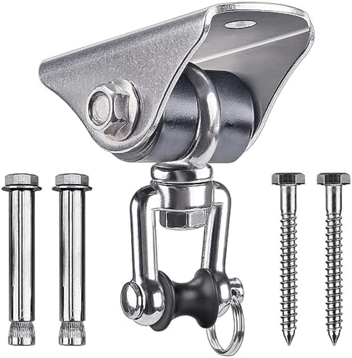   Zware  , 360° Draaibaar, Roestvrij Staal, Stille Schommelhanger voor Hangmat, Yoga Schommel, Ophangingstrainer en Fitnessapparatuur