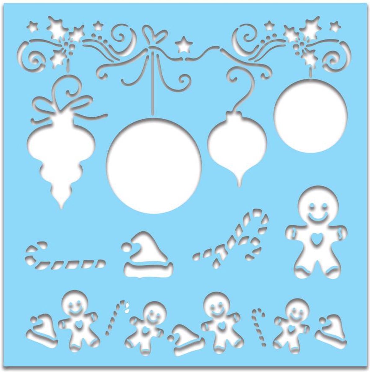 6x6 Inch Creative Stencil Bauble (PD7447)