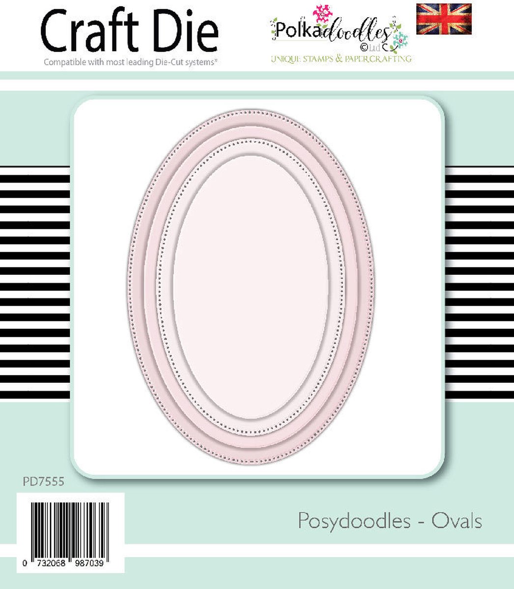 Posydoodles Ovals Dies (PD7555)