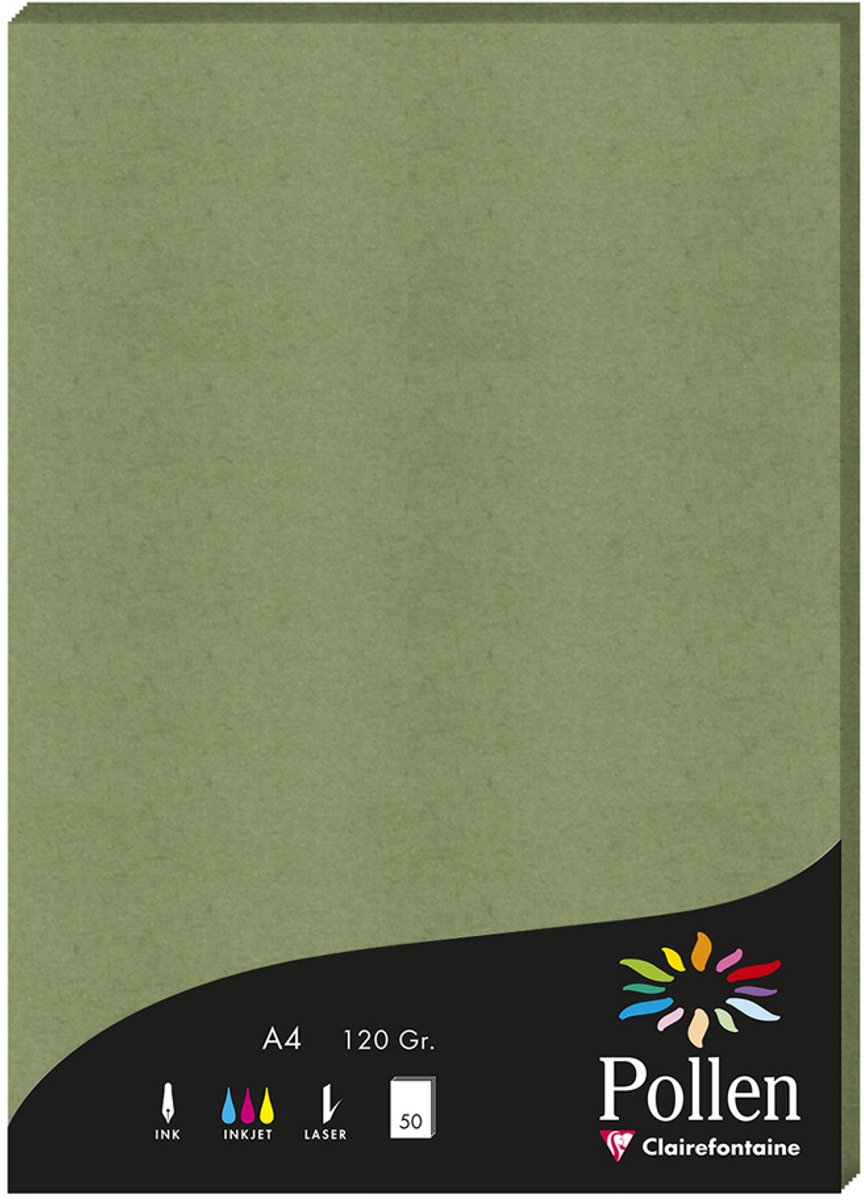 Clairefontaine Pollen gekleurd papier A4 lila 120g