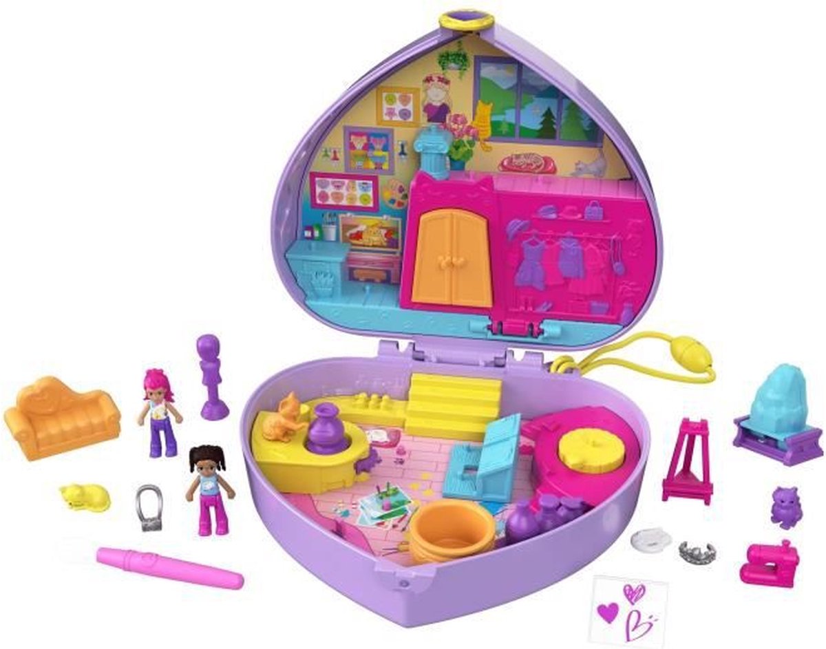 Polly Pocket - Schilder Workshop Set - mini-universum pop - 4 jaar en ouder