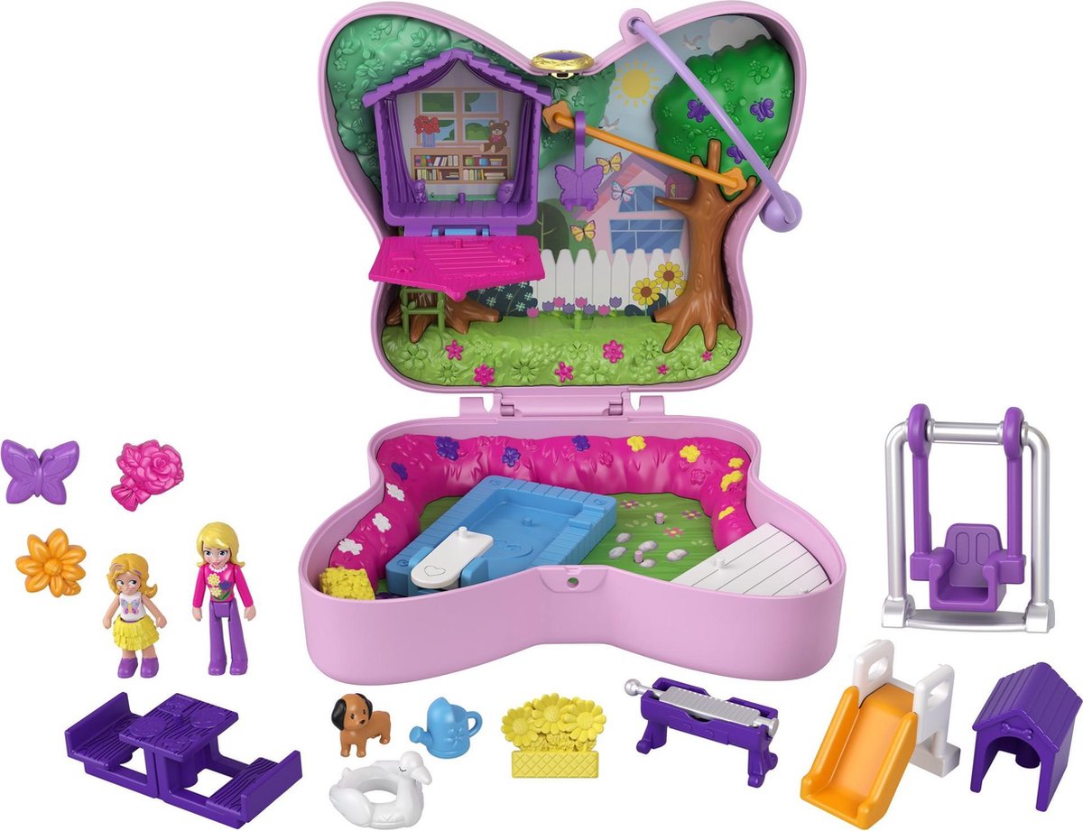 Polly Pocket Big Pocket World - Vlindertuin compact