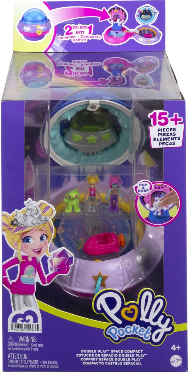 Polly Pocket Dubbele compacts - Ruimteschip