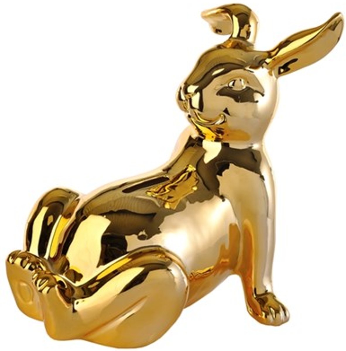 Pols Potten Moneybox Bunny Belly - Spaarpot - Goud