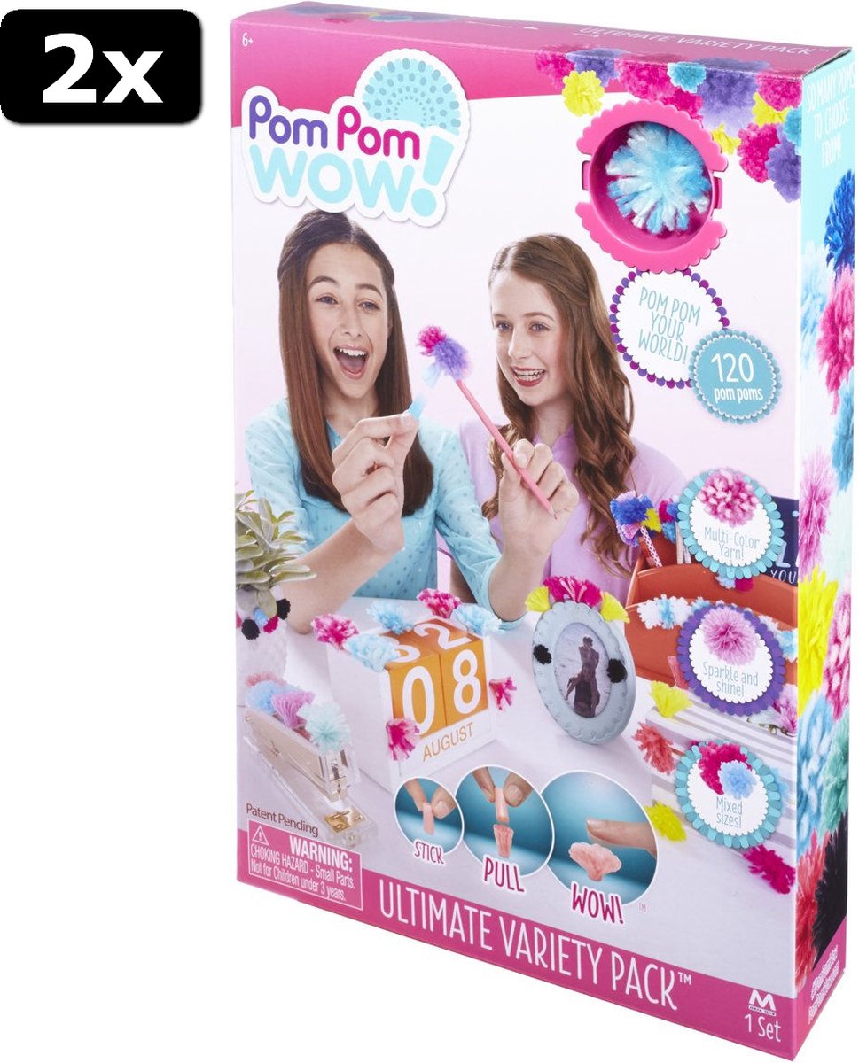 2x Pom Pom Wow Klik  AND  Decoreerset