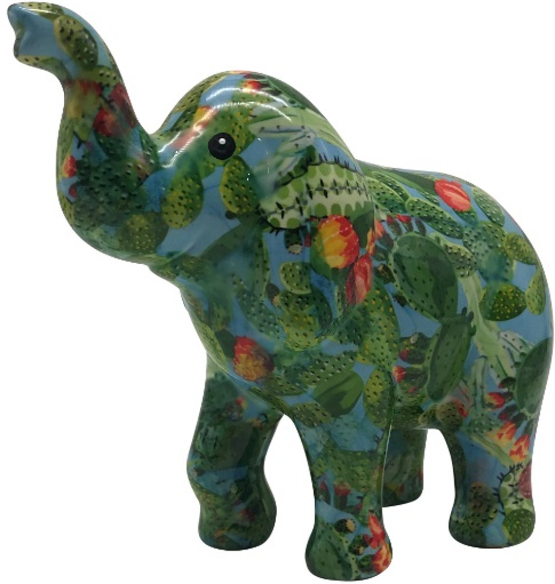 Pomme Pidou Spaarpot Olifant Zara Blauw Cactussen