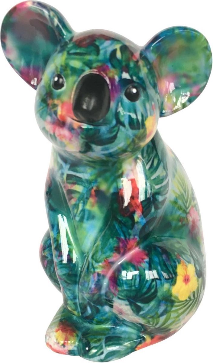 Pomme Pidou spaarpot Koala Claire - Groen met bladeren