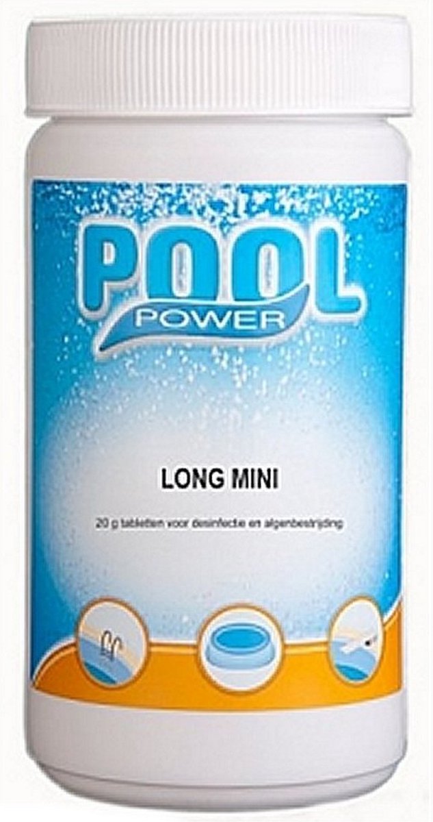 Pool Power Mini Flacon 1 Kg Chloortabletten 20 gram